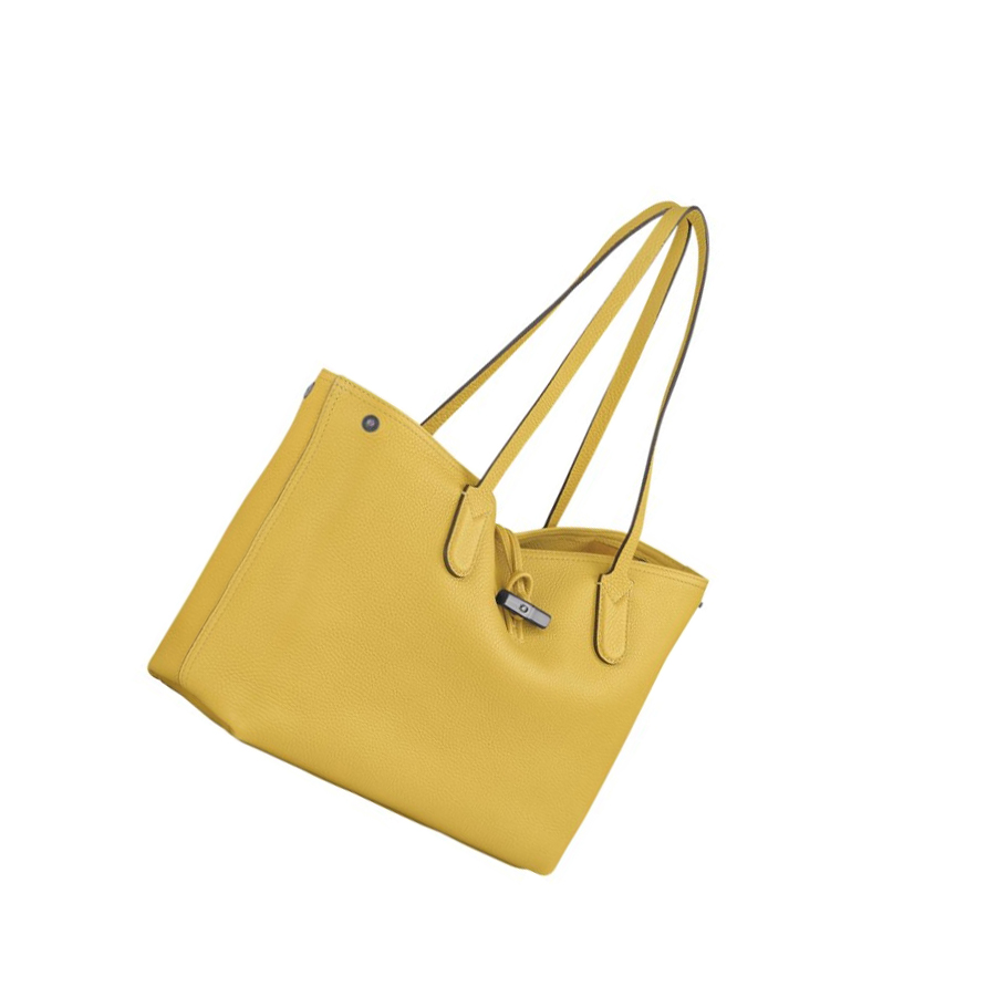 Longchamp Roseau Essential Naisten Olkalaukku Keltainen | Fi-DOBP975