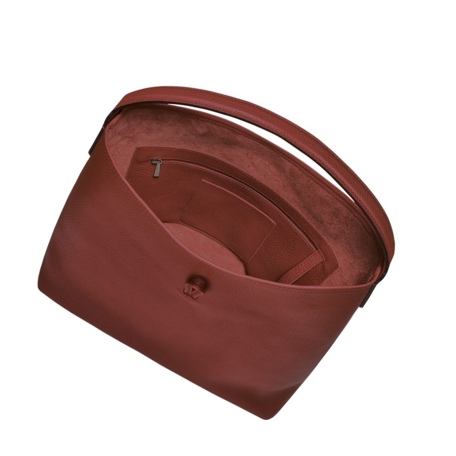 Longchamp Roseau Essential Naisten Olkalaukku Ruskea | Fi-GFWO024