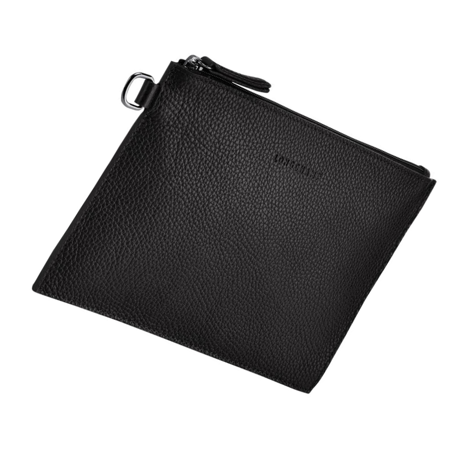 Longchamp Roseau Essential Naisten Pouches Mustat | Fi-BZUO182