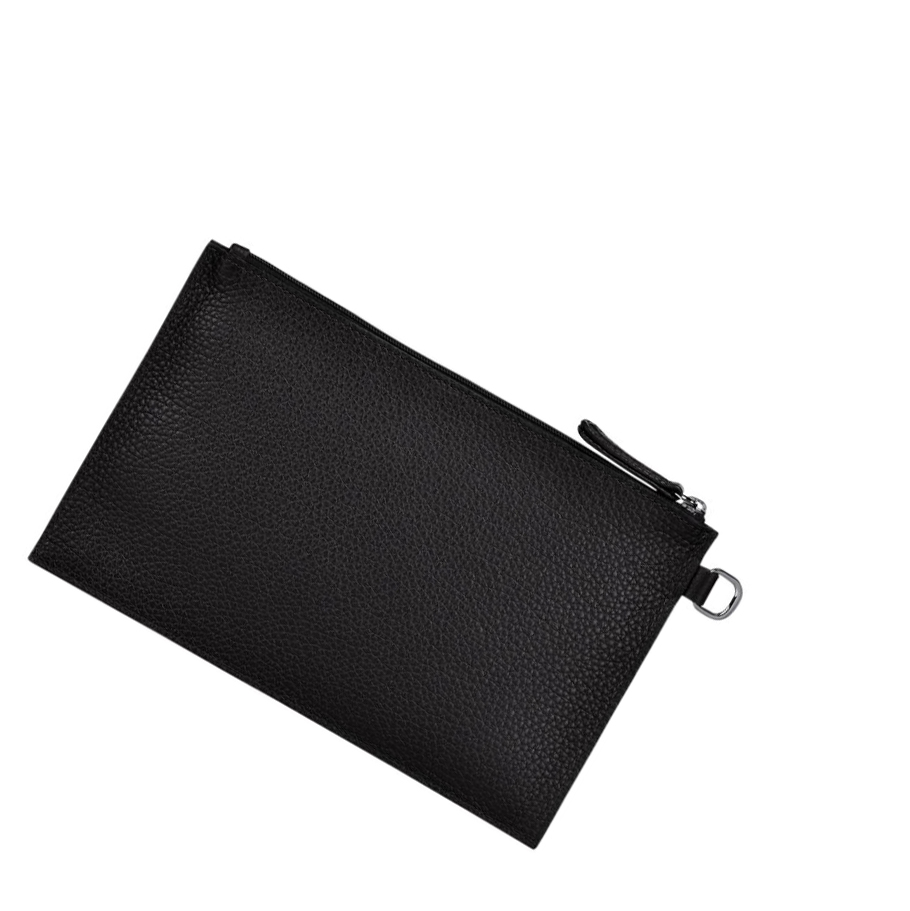 Longchamp Roseau Essential Naisten Pouches Mustat | Fi-BZUO182