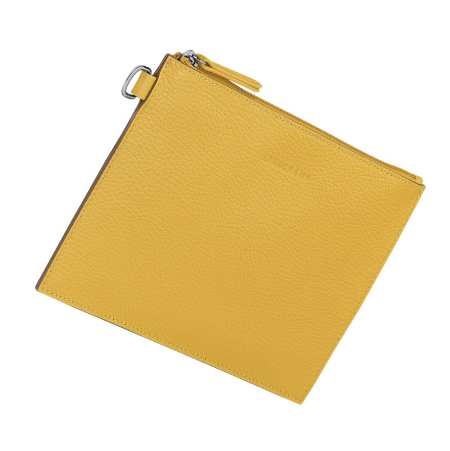 Longchamp Roseau Essential Naisten Pouches Keltainen | Fi-QYPO439