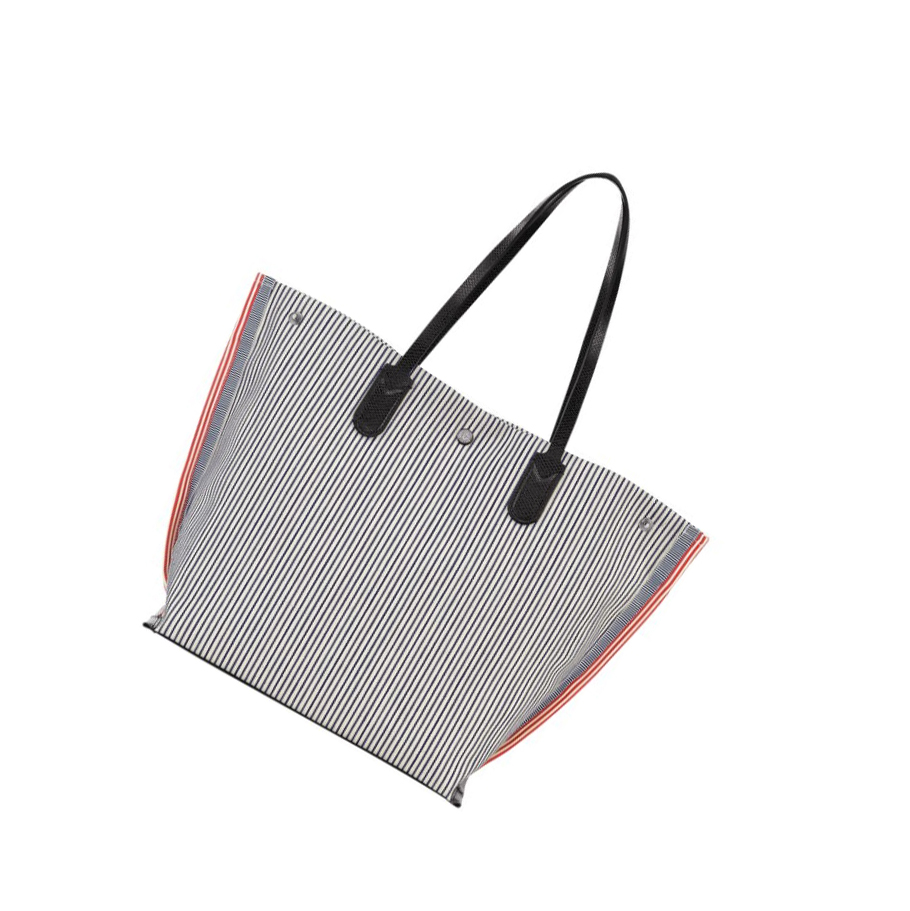 Longchamp Roseau Essential Rayé L Naisten Ostoskassit Laivastonsininen | Fi-FYKC149