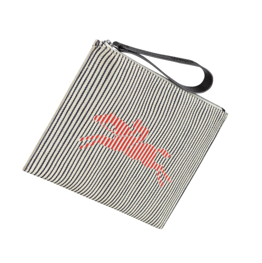 Longchamp Roseau Essential Rayé Naisten Pouches Laivastonsininen | Fi-MDTE403