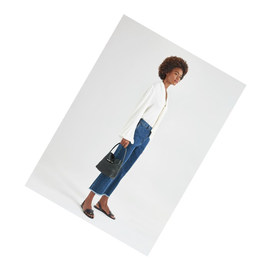 Longchamp Roseau Essential S Naisten Käsilaukut Mustat | Fi-KLWP402