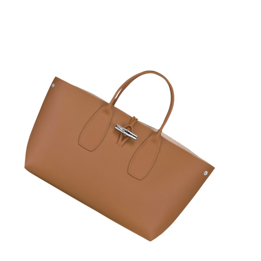 Longchamp Roseau L Naisten Käsilaukut Beige | Fi-XNCJ083