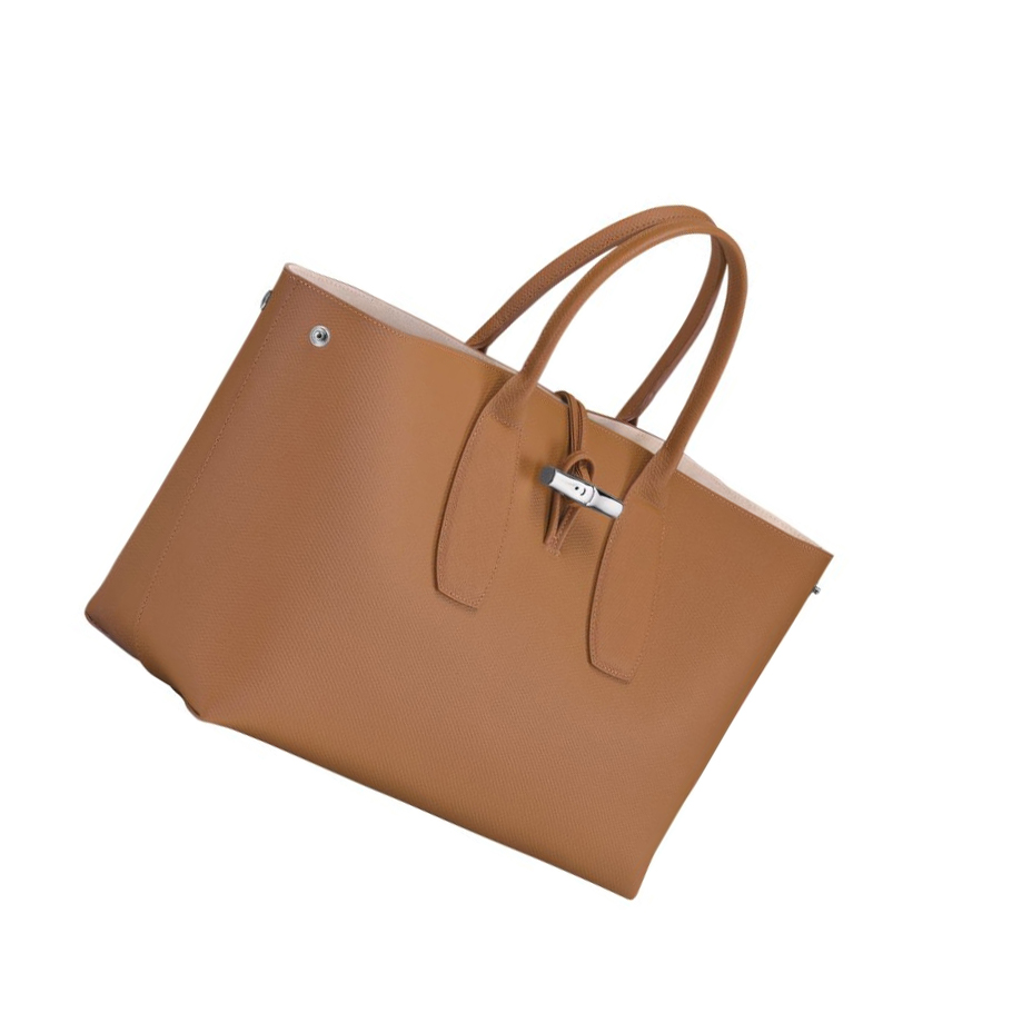 Longchamp Roseau L Naisten Käsilaukut Beige | Fi-XNCJ083