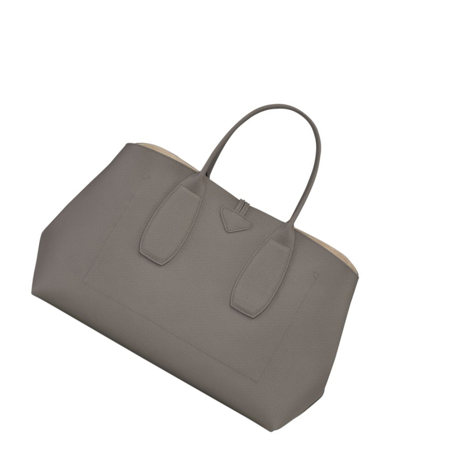 Longchamp Roseau L Naisten Käsilaukut Harmaat | Fi-URQP819