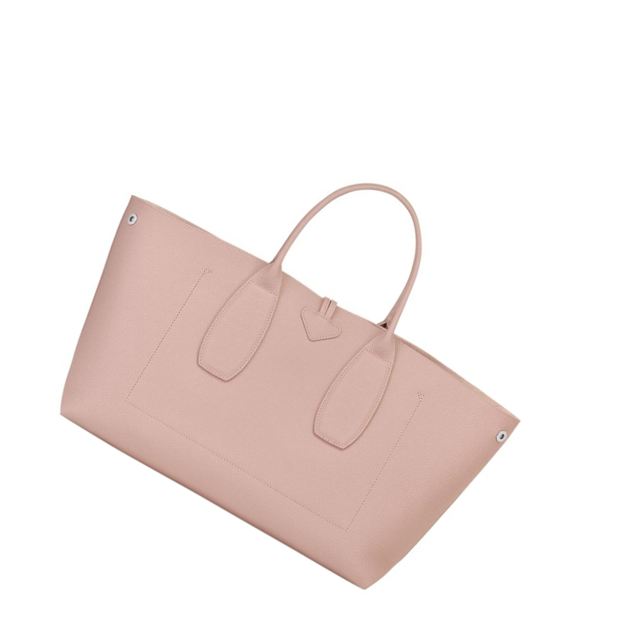 Longchamp Roseau L Naisten Käsilaukut Vaaleanpinkki | Fi-PGDT407