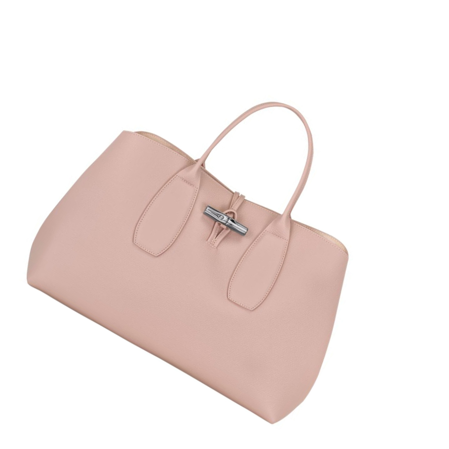 Longchamp Roseau L Naisten Käsilaukut Vaaleanpinkki | Fi-PGDT407