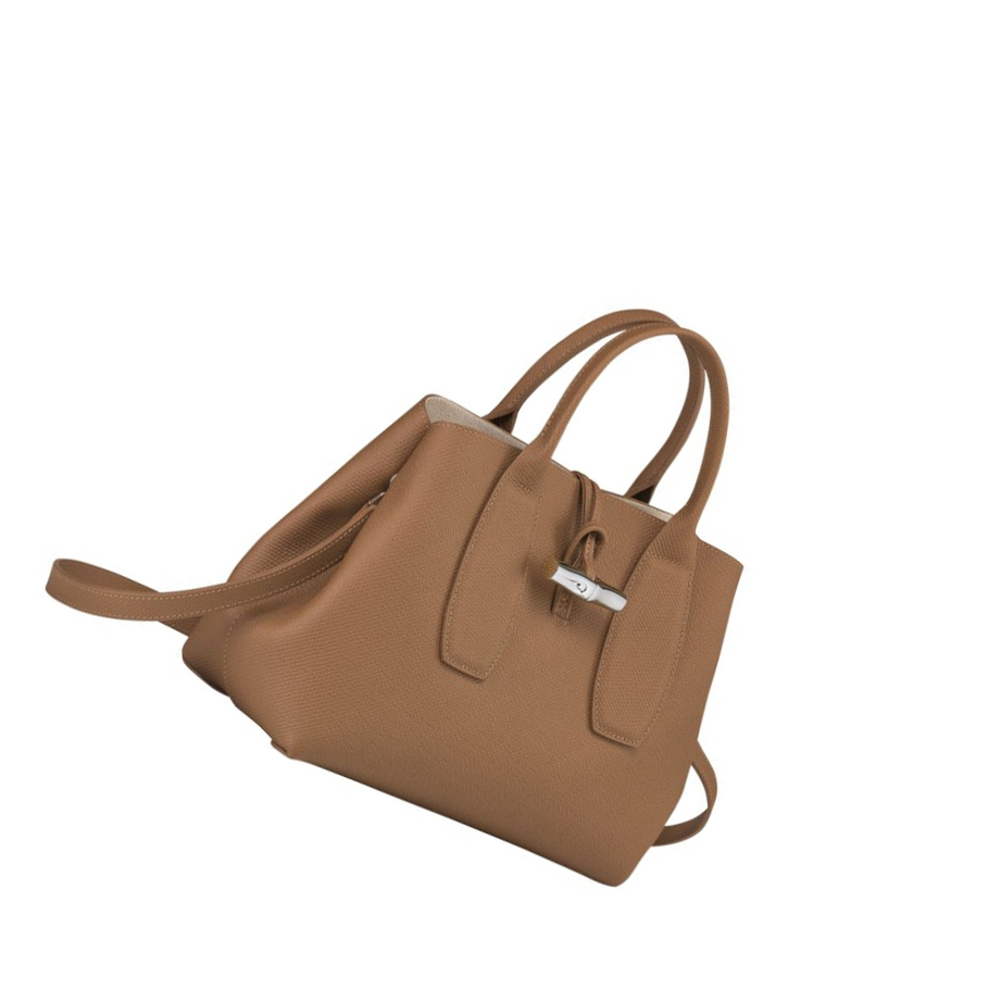 Longchamp Roseau M Naisten Käsilaukut Beige | Fi-KMLS961