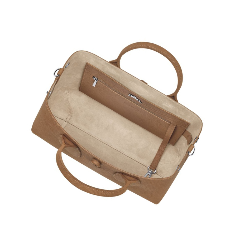 Longchamp Roseau M Naisten Käsilaukut Beige | Fi-KMLS961