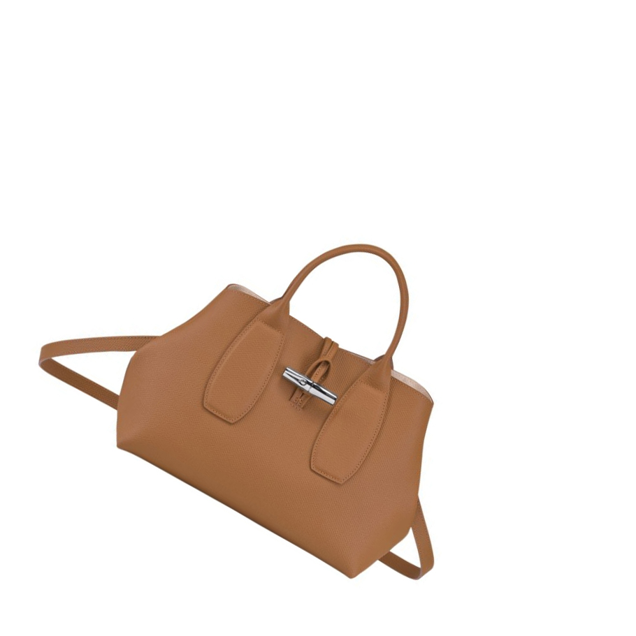 Longchamp Roseau M Naisten Käsilaukut Beige | Fi-KMLS961