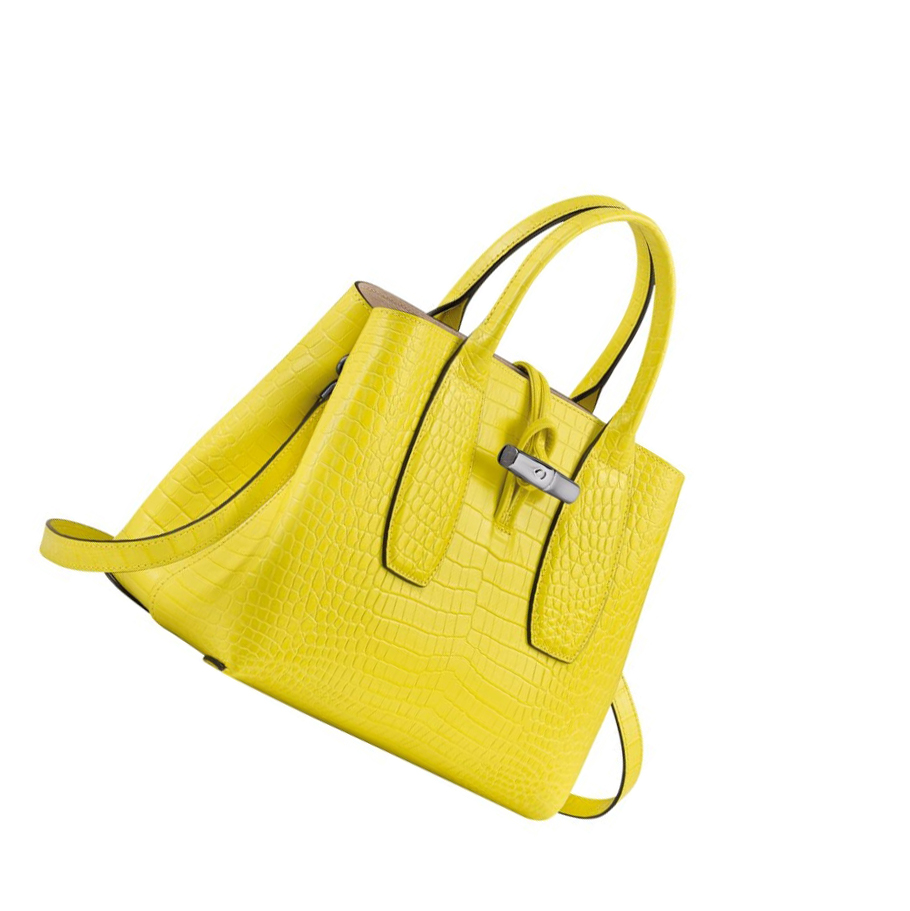 Longchamp Roseau M Naisten Käsilaukut Keltainen | Fi-SARX928