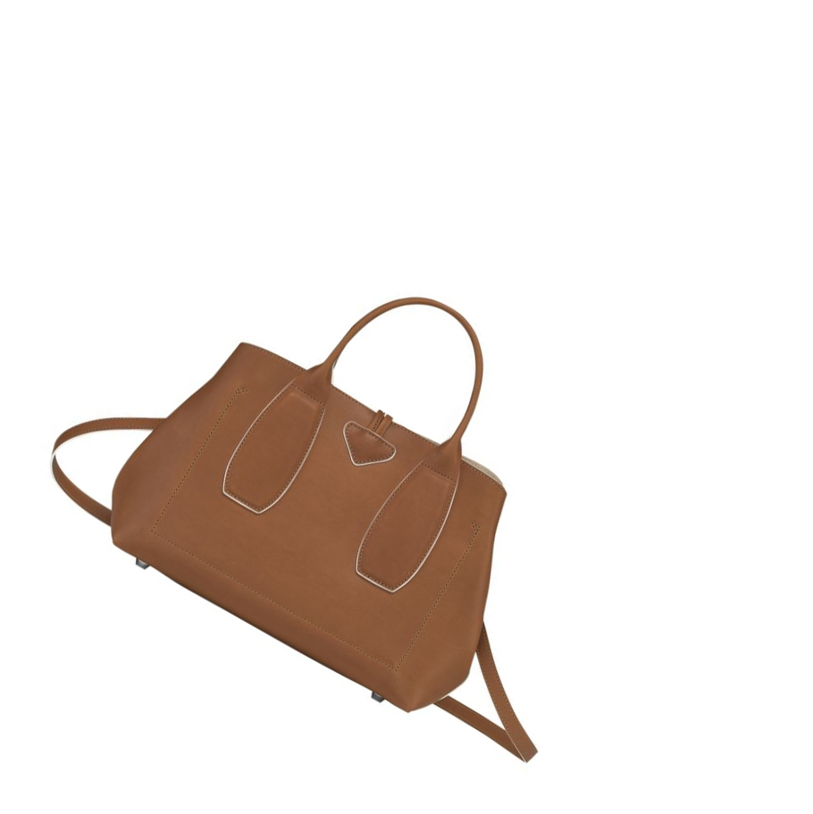 Longchamp Roseau M Naisten Käsilaukut Ruskea | Fi-SLUG349