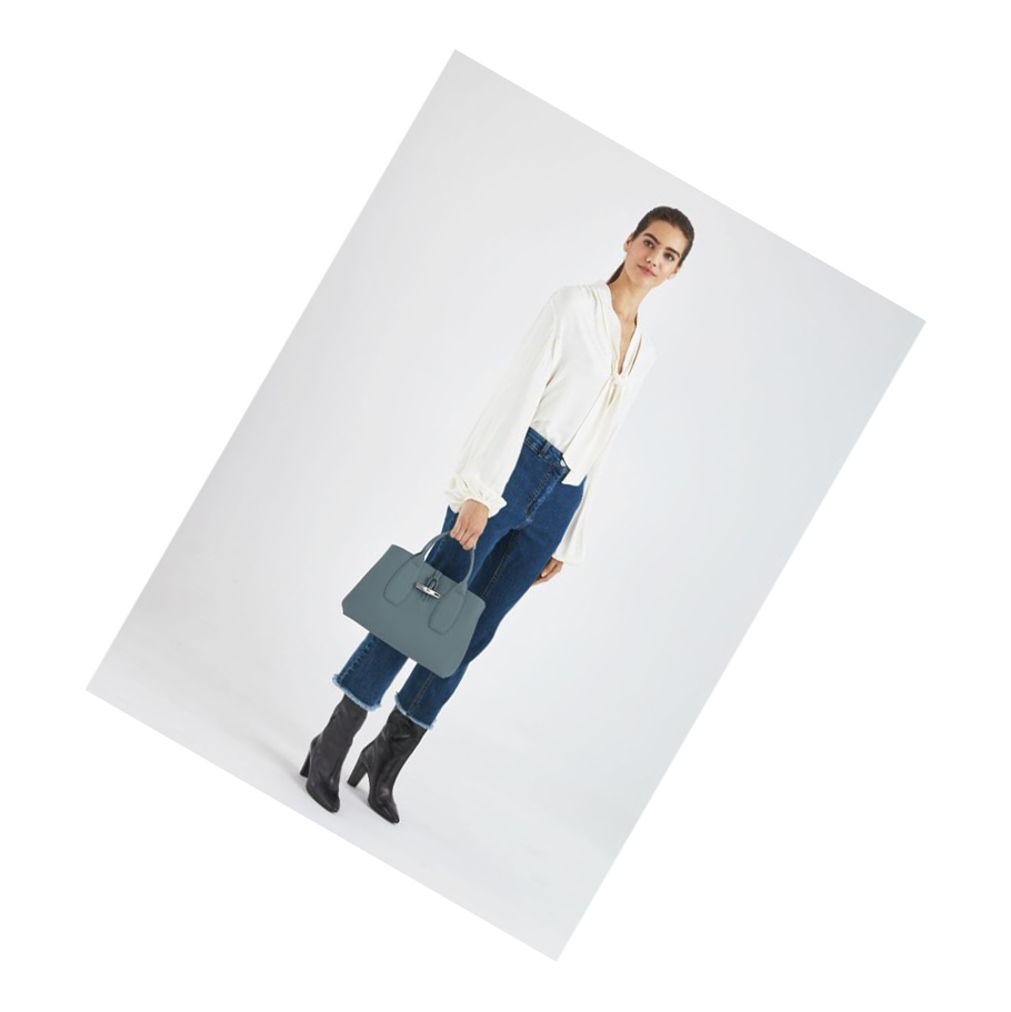 Longchamp Roseau M Naisten Käsilaukut Sininen | Fi-MSEQ913