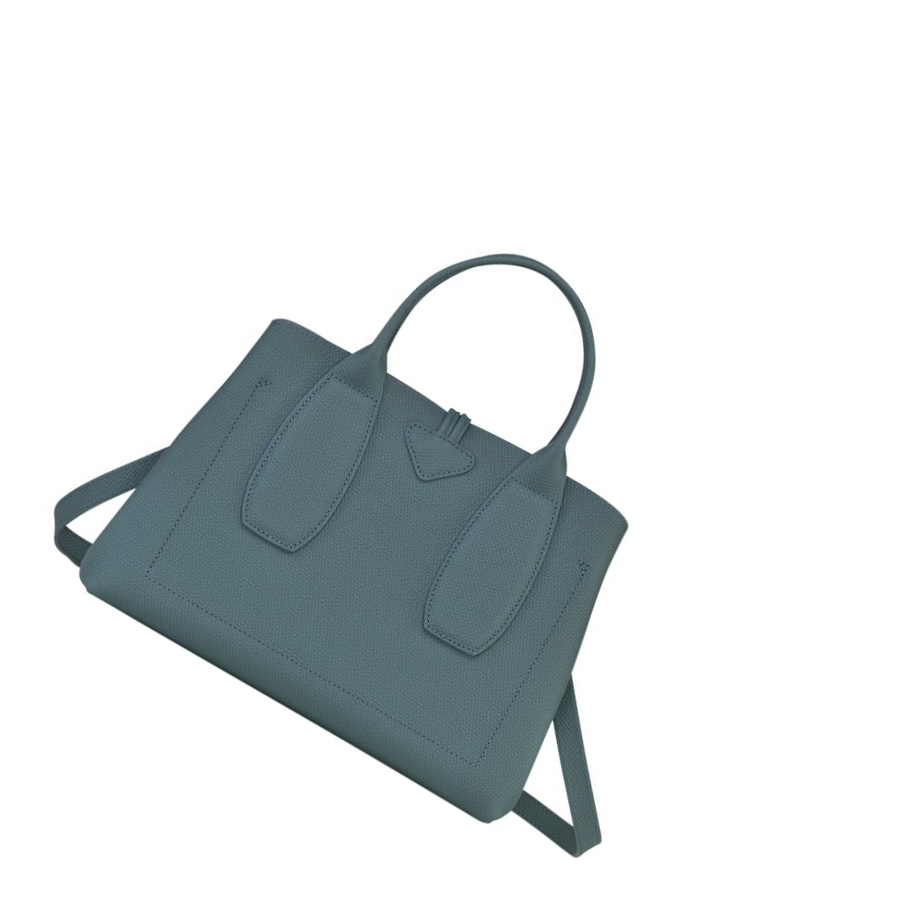 Longchamp Roseau M Naisten Käsilaukut Sininen | Fi-MSEQ913