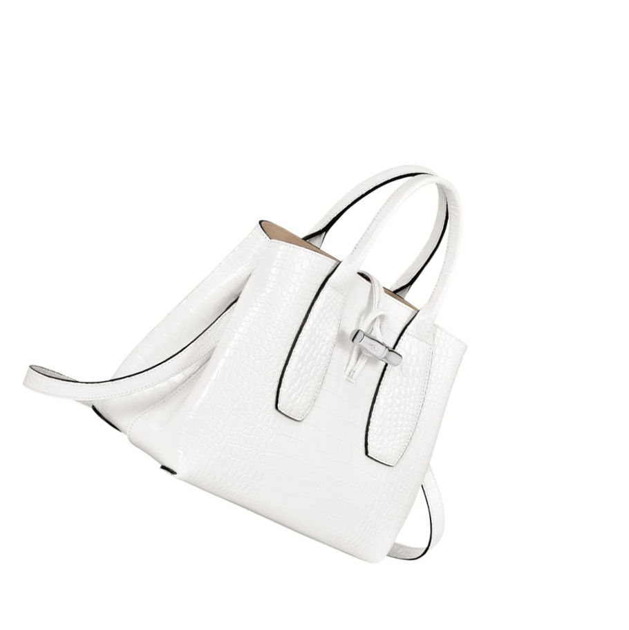 Longchamp Roseau M Naisten Käsilaukut Valkoinen | Fi-CYXO130