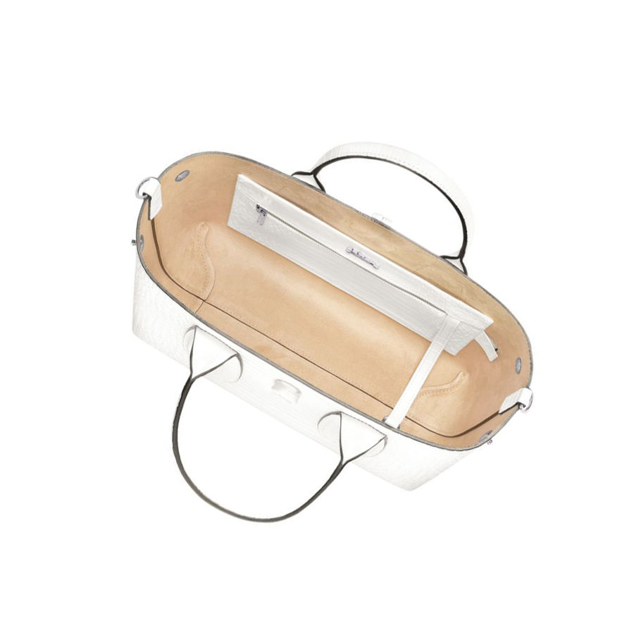 Longchamp Roseau M Naisten Käsilaukut Valkoinen | Fi-CYXO130