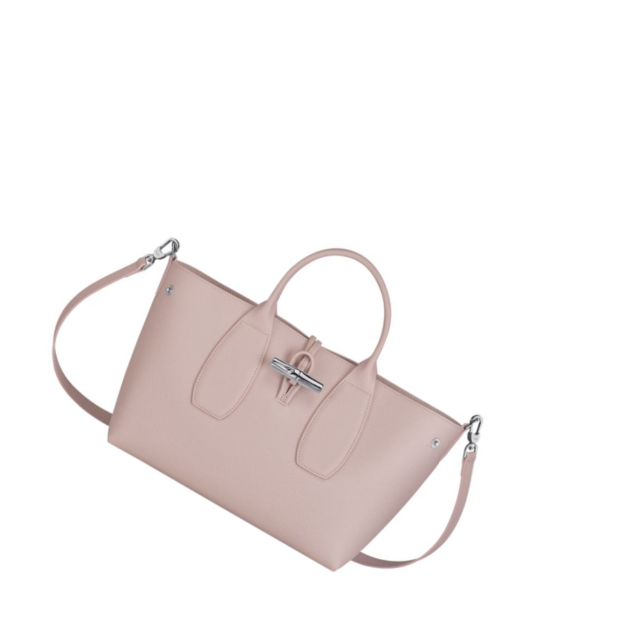Longchamp Roseau M Naisten Käsilaukut Vaaleanpinkki | Fi-FUQH603