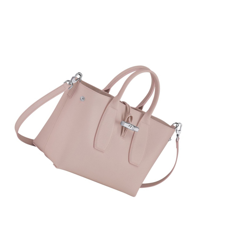 Longchamp Roseau M Naisten Käsilaukut Vaaleanpinkki | Fi-FUQH603