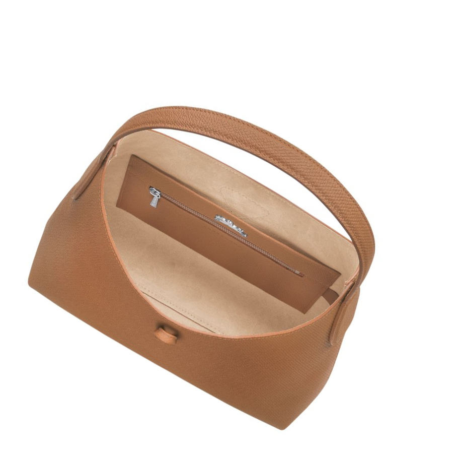 Longchamp Roseau M Naisten Olkalaukku Beige | Fi-GJRV260