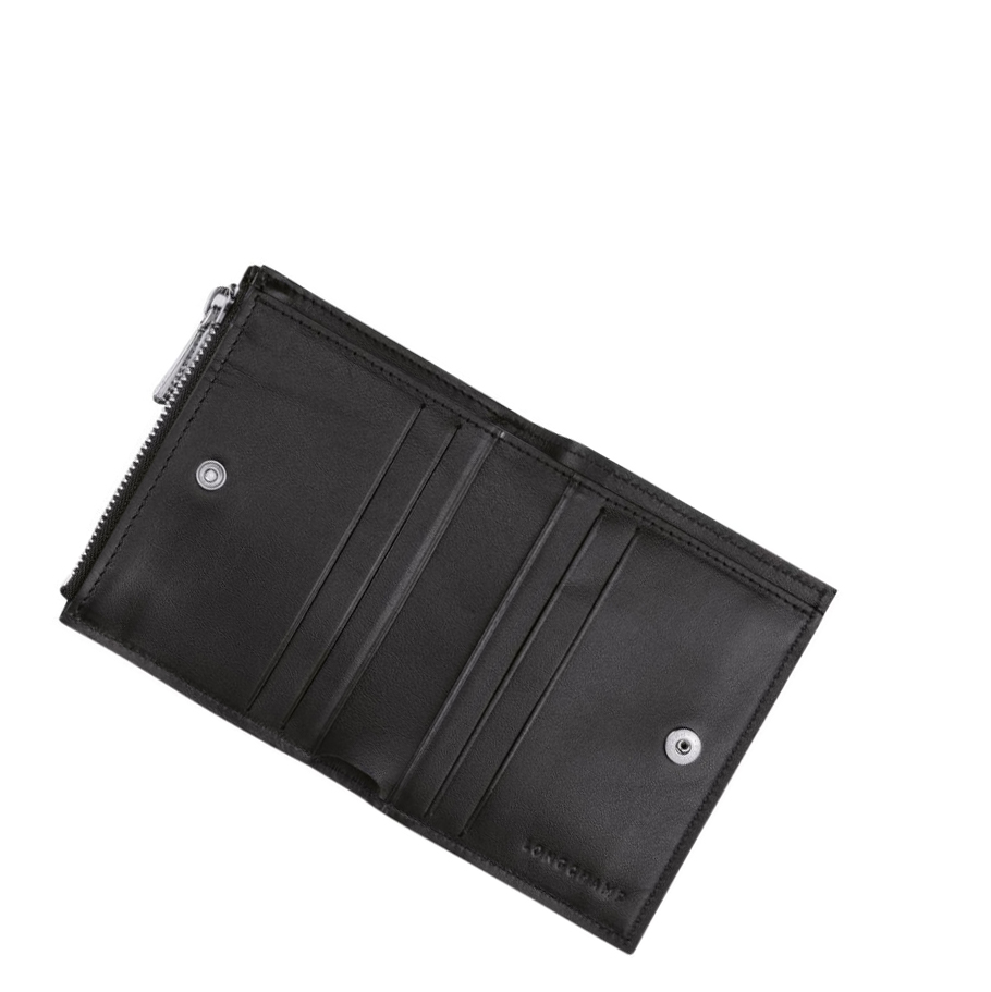 Longchamp Roseau Naisten Lompakko Mustat | Fi-BQIY029