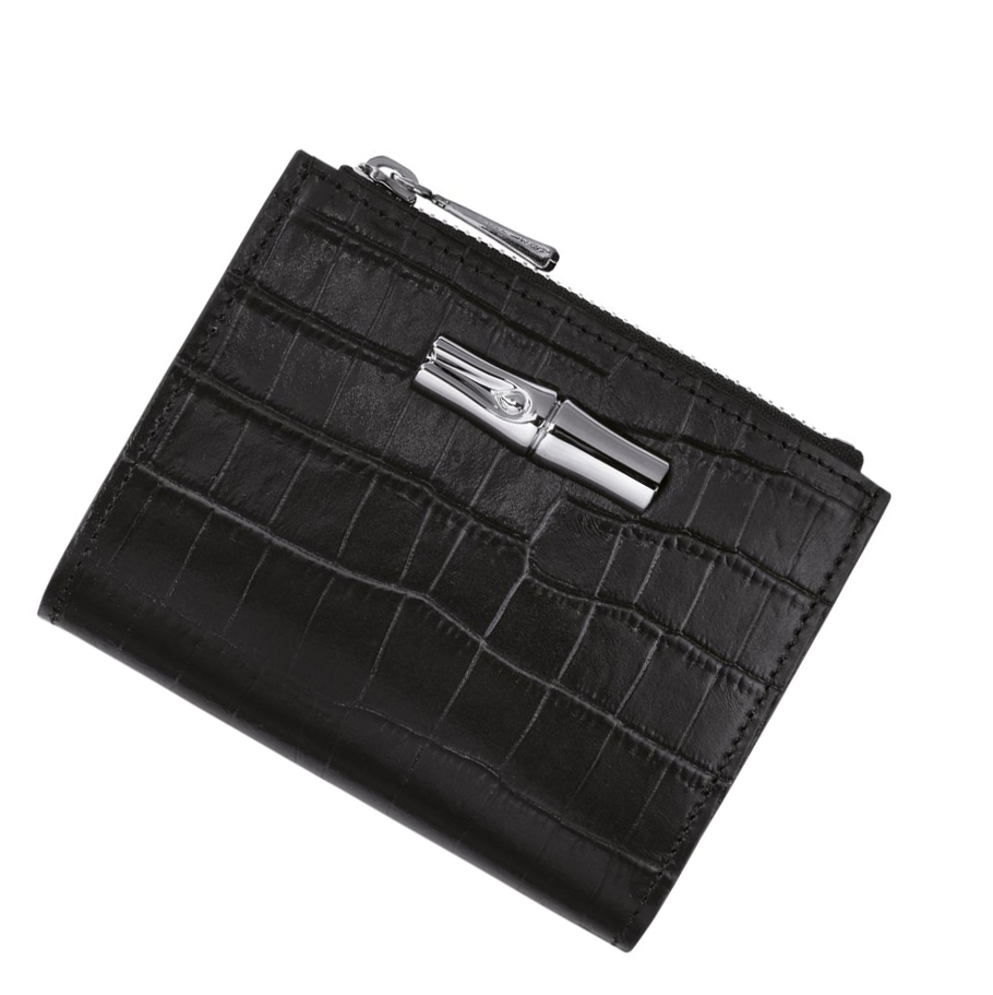 Longchamp Roseau Naisten Lompakko Mustat | Fi-BQIY029