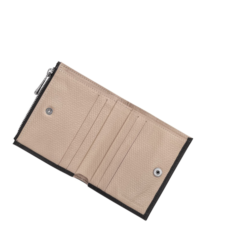 Longchamp Roseau Naisten Lompakko Mustat | Fi-FDHU605