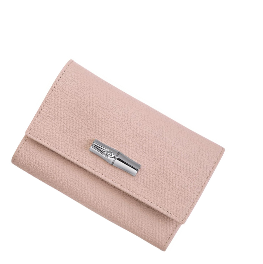 Longchamp Roseau Naisten Lompakko Vaaleanpinkki | Fi-UDIE302