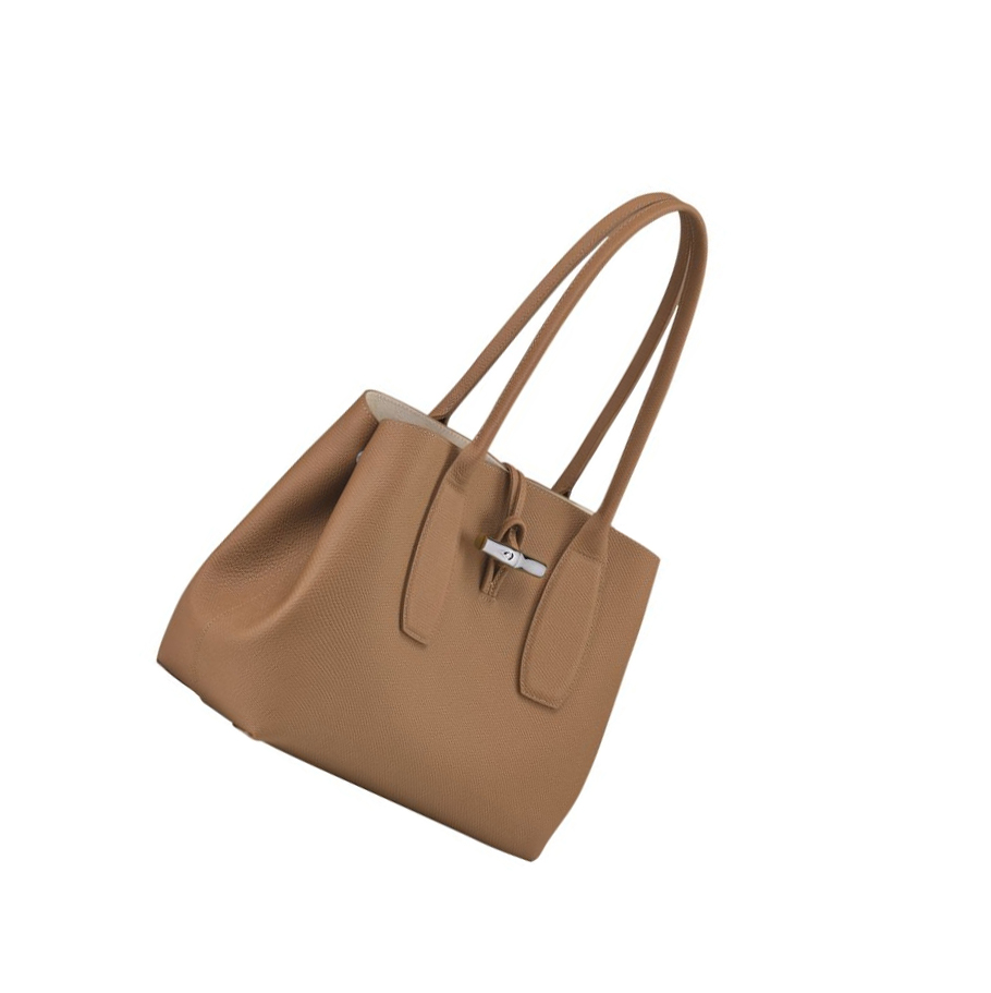 Longchamp Roseau Naisten Olkalaukku Beige | Fi-LMOB078