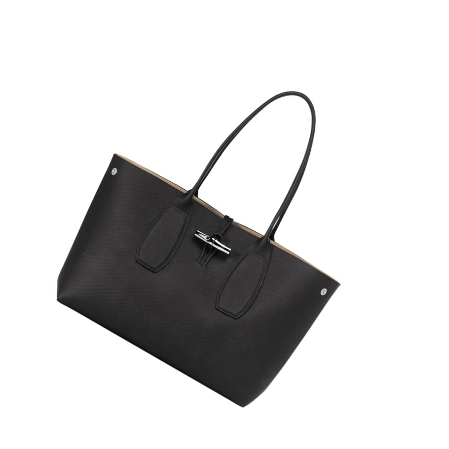 Longchamp Roseau Naisten Olkalaukku Mustat | Fi-XTFY295