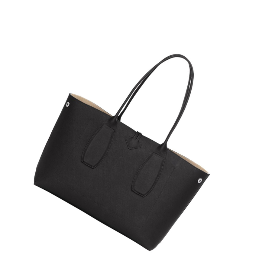 Longchamp Roseau Naisten Olkalaukku Mustat | Fi-XTFY295