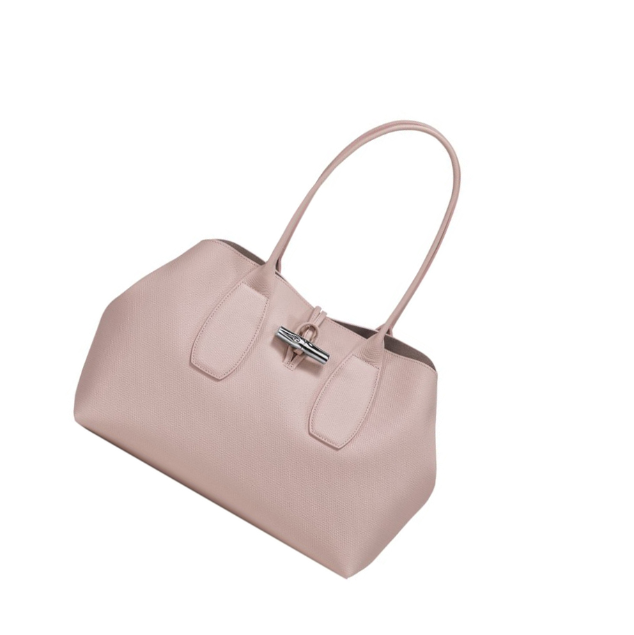 Longchamp Roseau Naisten Olkalaukku Vaaleanpinkki | Fi-FNCD328