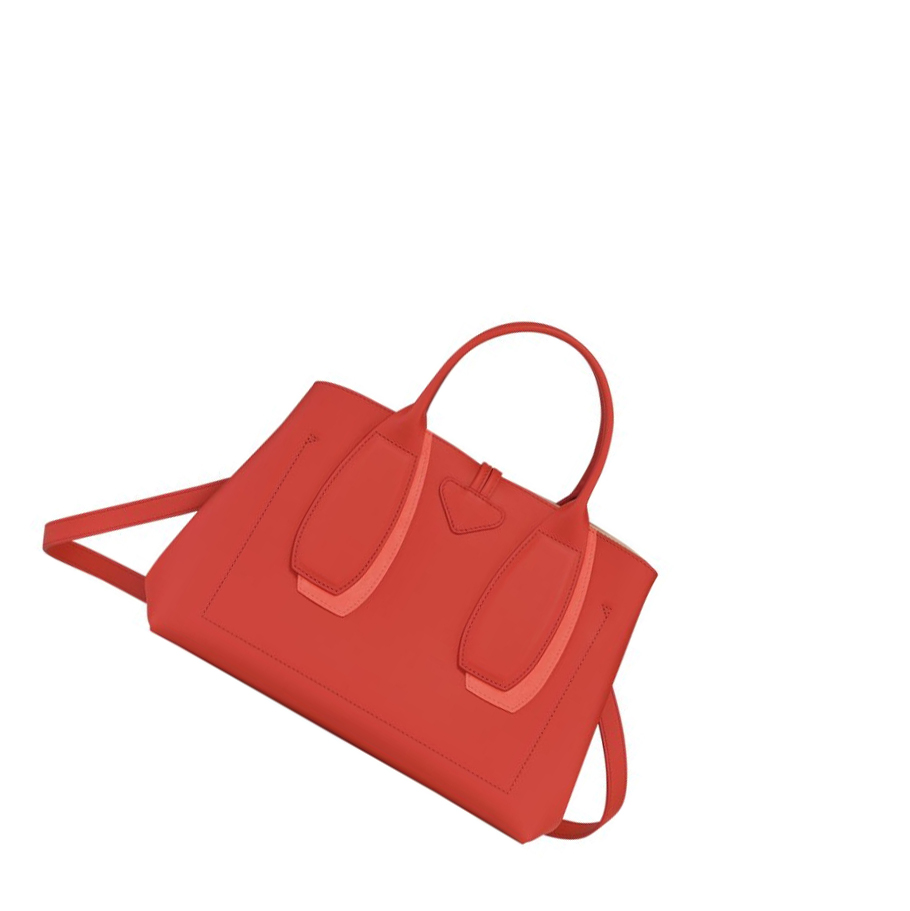 Longchamp Roseau Shadow M Naisten Käsilaukut Pinkki | Fi-LWJT610