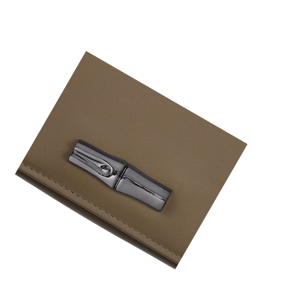 Longchamp Roseau Shadow Naisten Lompakko Ruskea | Fi-GAKP642