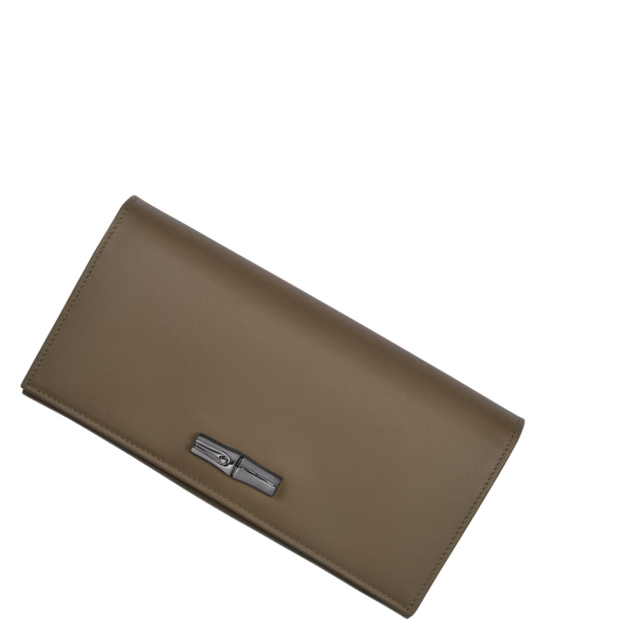 Longchamp Roseau Shadow Naisten Lompakko Ruskea | Fi-GAKP642