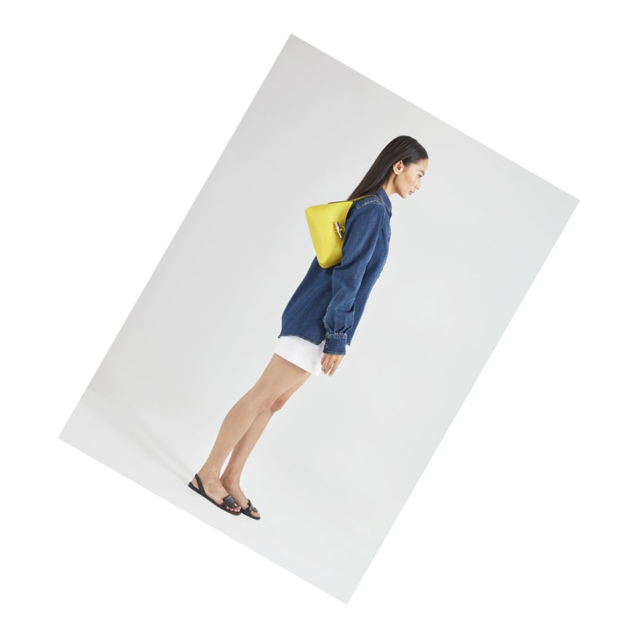 Longchamp Roseau XS Naisten Olkalaukku Keltainen | Fi-SDPO587