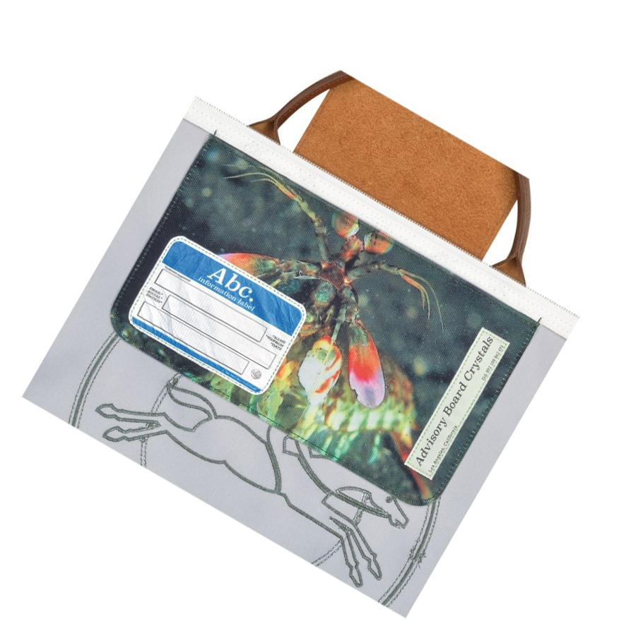 Longchamp X Abc Highart For Hs Naisten Matkakassit Valkoinen Vihreä | Fi-HENP057