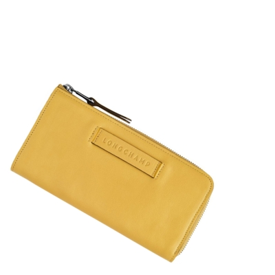 Longchamp 3D Naisten Lompakko Keltainen | Fi-PXQU837