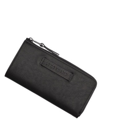 Longchamp 3D Naisten Lompakko Mustat | Fi-TGKA530