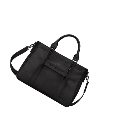 Longchamp 3D S Naisten Käsilaukut Mustat | Fi-ETPF752
