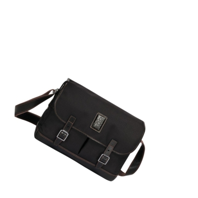 Longchamp Boxford Miesten Crossbody Laukut Mustat | Fi-FDAR306