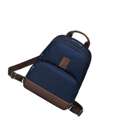 Longchamp Boxford Miesten Reppu Laivastonsininen | Fi-SPIK914