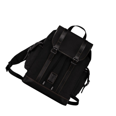 Longchamp Boxford Miesten Reppu Mustat | Fi-CZGU754