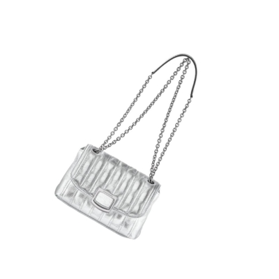 Longchamp Brioche Métal S Naisten Crossbody Laukut Hopea | Fi-PNTR749