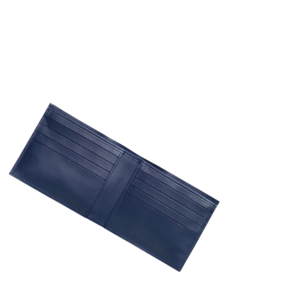 Longchamp Croco Block Miesten Lompakko Laivastonsininen | Fi-WAQG023