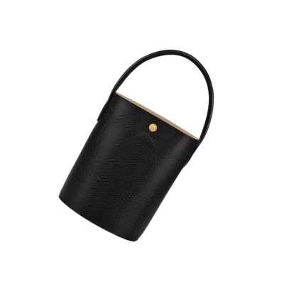Longchamp Cuir De Russie Naisten Käsilaukut Mustat | Fi-PQNF296