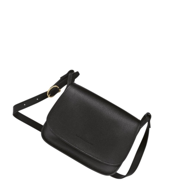 Longchamp Le Foulonné M Naisten Crossbody Laukut Mustat | Fi-VNHE437