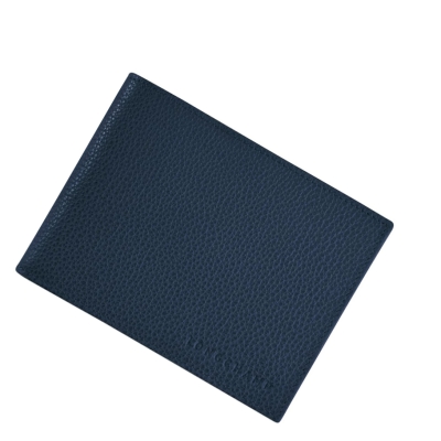 Longchamp Le Foulonné Miesten Lompakko Laivastonsininen | Fi-KZDH536