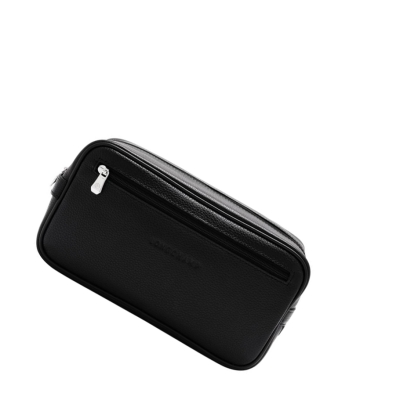 Longchamp Le Foulonné Miesten Toilettilaukku Mustat | Fi-BNLK875